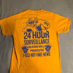 Yellow and blue 24 Hour Surveillance Tee